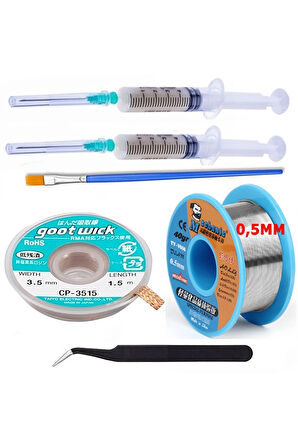 Mechanic Lehim Teli 63sn/37pb UYUMLU Flux %1-3 40gr 05mm CP35153,5 SE2 EĞİK 6İN1 ARADA