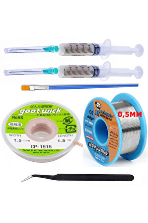 Mechanic Lehim Teli 63sn/37pb UYUMLU Flux %1-3 40gr 05mm CP15151,5 SE2 EĞİK 6İN1 ARADA