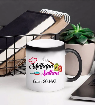 Anneye Hediye Kupa Bardağı Sihirli (Beyaz)