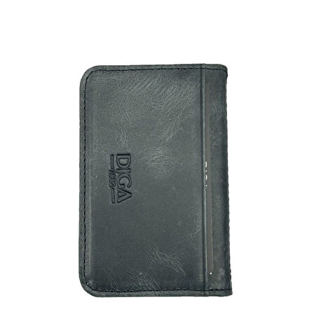 Diga 1169 Hakiki Deri Minimal Kartlık Gri