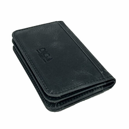 Diga 1169 Hakiki Deri Minimal Kartlık Gri
