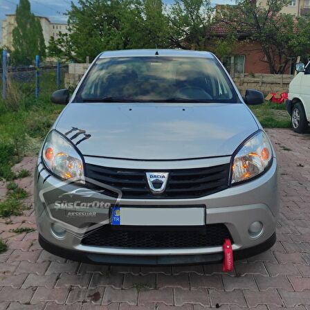 Dacia Sandero Mk2 Mk2.5 2009-2020 Uyumlu Üniversal Astra H lip Esnek Ön Lip 2 Parça Tampon Altı Dil Karlık Ön Ek