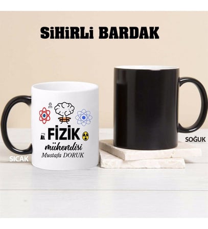 Fizik Mühendisi Kupa Bardağı Sihirli (Beyaz)