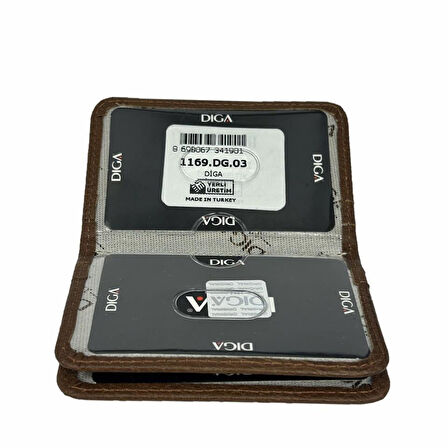 Diga 1169 Hakiki Deri Minimal Kartlık Taba