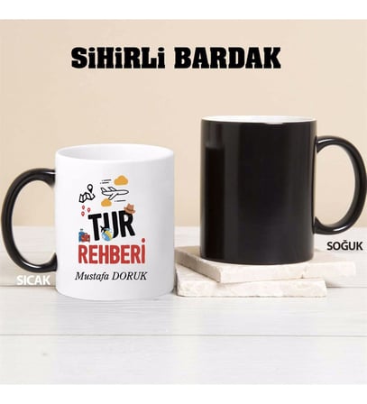 Tur Rehberi Kupa Bardağı Sihirli (Beyaz)