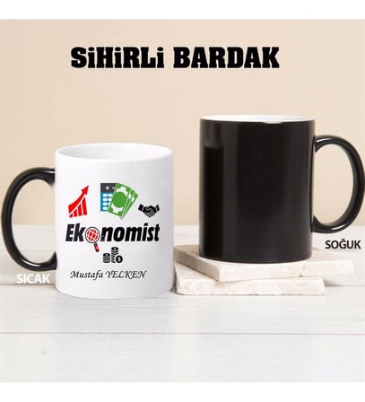 Ekonomist Kupa Bardağı Sihirli (Beyaz)