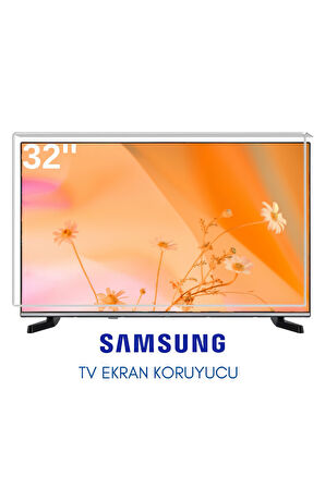 Technozi Samsung Uyumlu 32" inç 132 Ekran Tv Koruyucu Kırılmaz Paneli