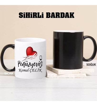 Perfüzyonist Kupa Bardağı Sihirli (Beyaz)