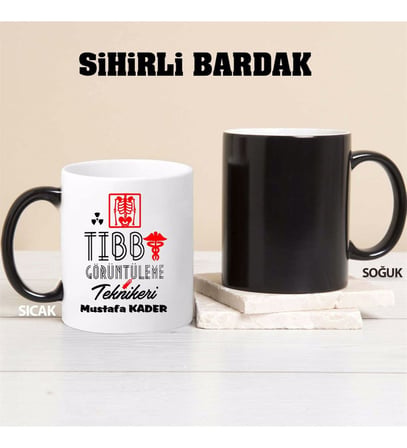 Tıbbi Görüntüleme Teknikeri Kupa Bardağı Sihirli (Beyaz)