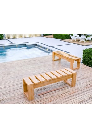DizyWood Masif Ahşap Bank Bench – Dekoratif Oturma Bankı