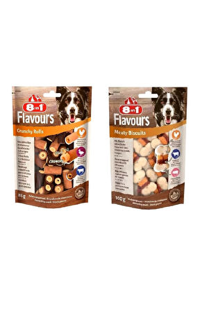 8in1 Flavours 2 Çeşit Karma Köpek Ödülü  X 2 Adet