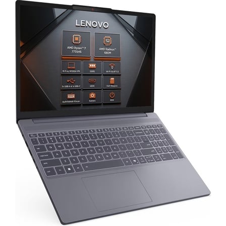Lenovo Ideapad Slim 3 15ARP10 83K70098TR C62 Ryzen 7 7735HS 16 GB 512 GB SSD Radeon 680M 15.3" Wuxga Windows 11 Pro Notebook + Çanta