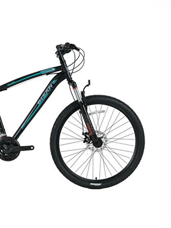 Bisan MTS4600 26 Jant 21 Vites 44cm Kadro  Mekanik Disk Mat Siyah/Yeşil Dağ Bisikleti