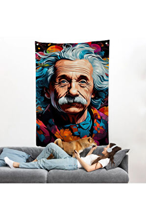 Albert Einstein Duvar Örtüsü-7827