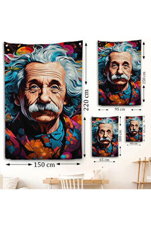 Albert Einstein Duvar Örtüsü-7827