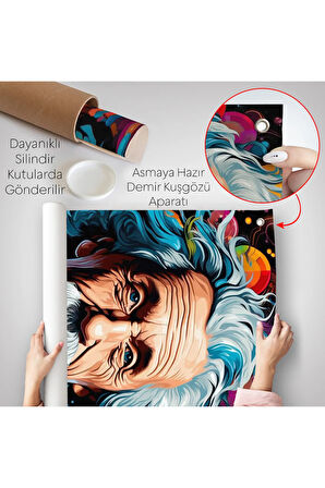 Albert Einstein Duvar Örtüsü-7827