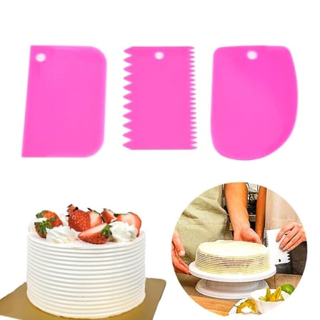 Pasta Hamur Şekillendirici Spatula Kesici Kazıyıcı Dekoratör Set (5671) gotlthmngoxx