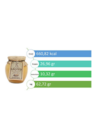LAÇOKO 700 Gram Şekersiz, Katkısız, Glutensiz, Vegan, Çifte Kavrulmuş Parçacıklı Extra Crunchy Yer Fıstığı Ezmesi
