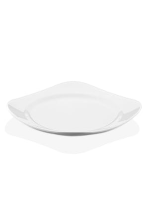 6 Adet 30 Cm Kare Düz Tabak ( Kırılmaz , Sararmaz , Ömürlük Plastik Polikarbon Malzeme )