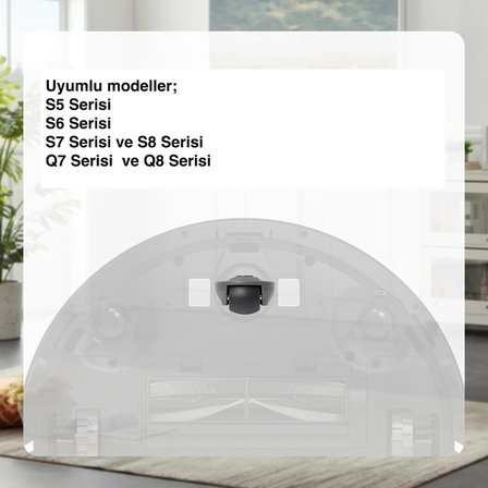 Roborock S5 S6 S7 S8 Q7 Q8 için ön tekerlek Siyah 1 adet yedek tekerlek