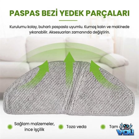 Midea M8+ için Mop Bezi 1 Adet