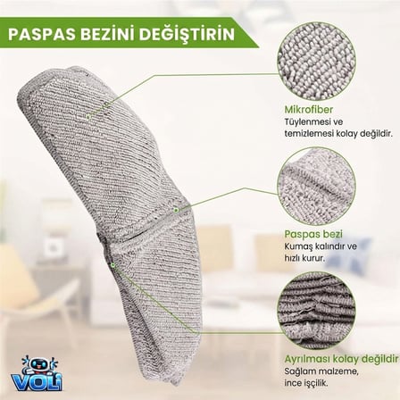 Midea M8+ için Mop Bezi 1 Adet