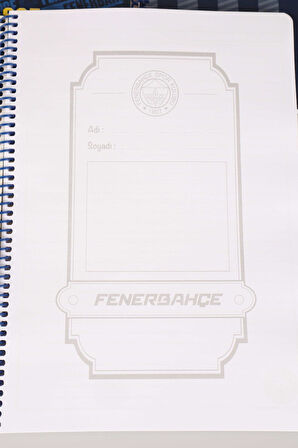 "DEKOMUS CEP DEFTERİ HEDİYELİ" LİSANSLI FENERBAHÇE"TEKLİ" SPIRALLI KARELİ A4 KARTON KAPAK 72 YAPRAK DEFTER 