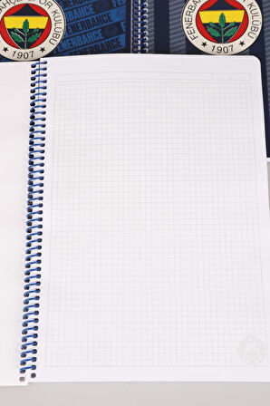 "DEKOMUS CEP DEFTERİ HEDİYELİ" LİSANSLI FENERBAHÇE"TEKLİ" SPIRALLI KARELİ A4 KARTON KAPAK 72 YAPRAK DEFTER 