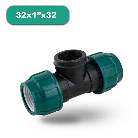 POELSAN DİŞİ KABLİN TE 32x1"x32 İÇTEN DİŞLİ KAPLİN TE KANGAL BORU EKLEME TE SULAMA BORUSU KAPLİN TE