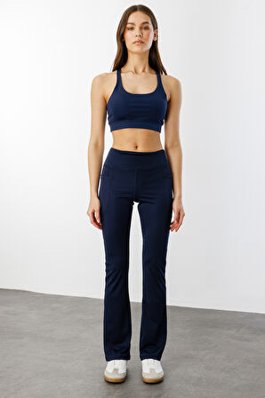 Kadın Yüksek Bel Toparlayıcı Çift Cepli Ispanyol Paça Tayt İSPANYOLPAÇA-TAYT