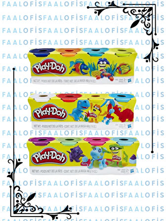 Play-Doh 4'lü Oyun Hamuru Seti 1 Paket