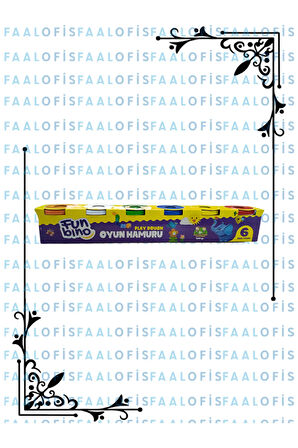 Funbino Oyun Hamuru 6'lı 1 Paket