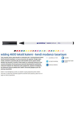 Edding 4600 Tekstil Kalemi