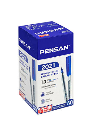 Pensan 2021 1.0 Üçgen Tükenmez Kalem 50 Adet