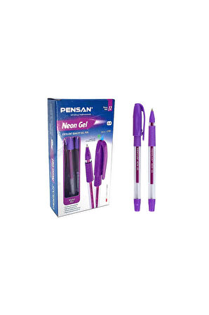 Pensan Neon Gel Kalem 12 Adet