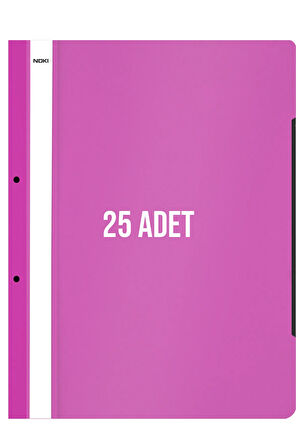 Noki XL Telli Dosya 25'li Paket Pembe