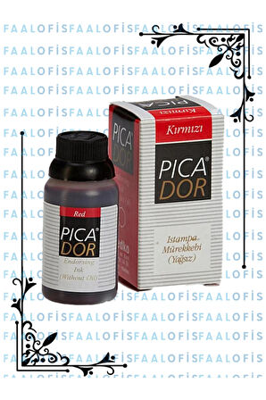 Picador Istampa Mürekkebi 30ml Kırmızı