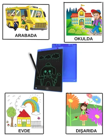 Südor Lcd Yazı Tahtası 8.5 inç Eğlenceli ve Eğitici Tablet