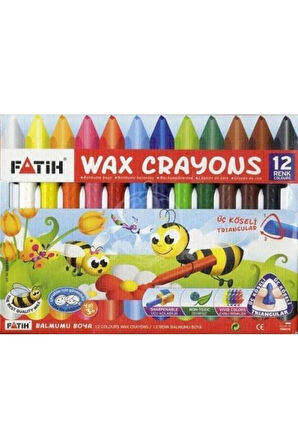 Wax Crayon Boya 12 Renk Jumbo Mum Boya