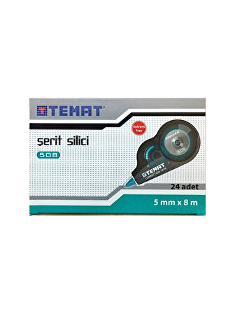 Temat 508 Şerit Silici 24 Adet 1 Kutu Karışık Renk