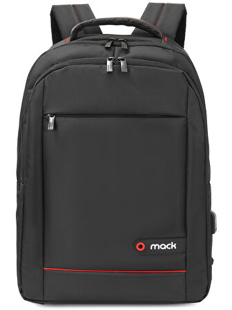 Mack OFFİCE Usb Şarj Girişli Akıllı Notebook Sırt Çantası 15.6"