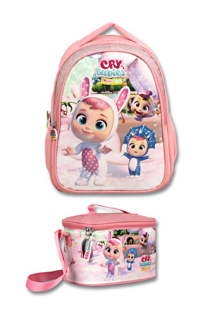 Cry Babies Tavşan Kulaklar Lisanslı İlkokul Seti Sırt Çantası Beslenme Çantası