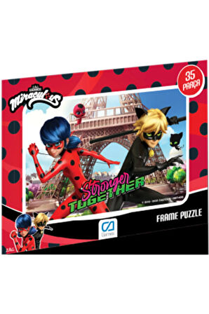 C&A Games Miraculous Lisanslı 35 Parça Frame Puzzle