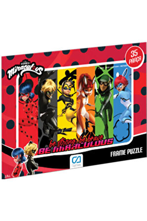 C&A Games Miraculous-2 Lisanslı 35 Parça Frame Puzzle