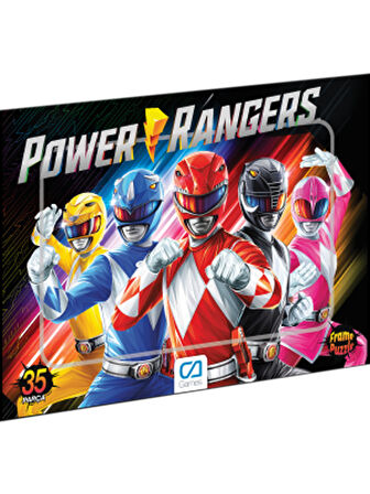 C&A Games Power Rangers Lisanslı 35 Parça Frame Puzzle