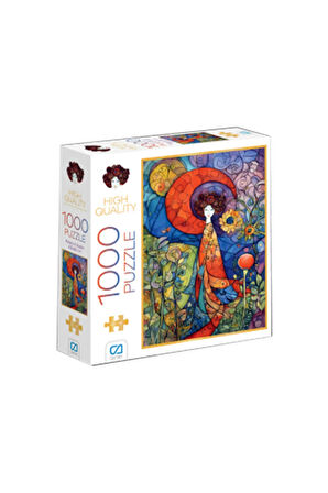 C&A Games Pelerinli Kadın 1000 Parça Puzzle