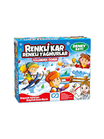 Renkli Kar Renkli Yağmurlar Deney Seti Kutu Oyunu 