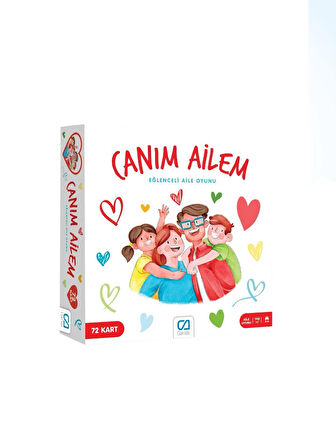 Canım Ailem 72 Kart Eğlenceli Aile Oyunu Kutu Oyunu 