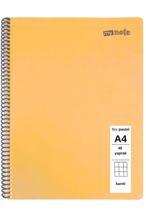 FLEX Pastel Defter A4 40 Yaprak Kareli 1 Adet