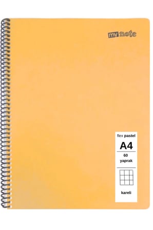 FLEX Pastel Defter A4 60 Yaprak Kareli 1 Adet